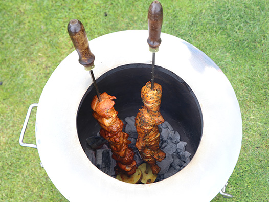 roasted chicken kiwi tandoor